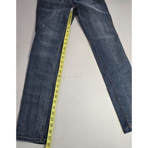 Vigoss Jeans Women's 14R Blue Dark Wash Amethyst Collection Slight Distressed - Picture 11 of 15